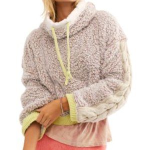 free people cowl-neck sherpa